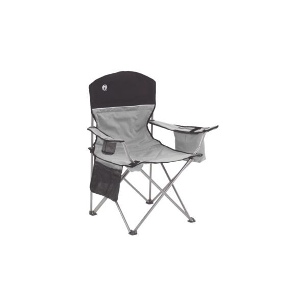 Coleman Camping Chair with Cooler, Black/Grey
