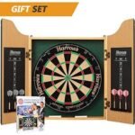 Harrows JE14 Unisex Adult Complete Choice Wooden Cabinet Dart Set - Brown, 64 cm - Image 2