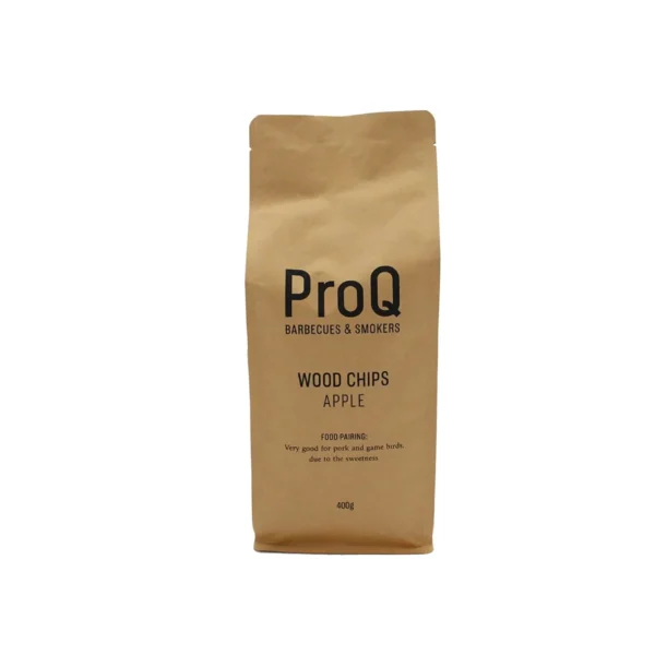 ProQ Smoking Wood Chips - Apple - Bag (400g), Standard, Mixed, Packaging may Vary