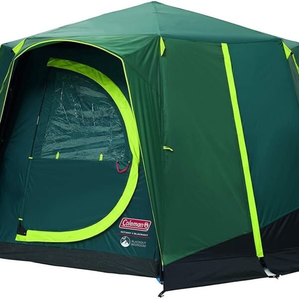 Coleman Camping Tent, Octagon, BlackOut, 6-8 Person