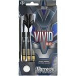 Harrows Vivid Black Brass Steel Tip Darts, 21 Grms - Image 3
