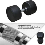 Ta Sports, Hex Vinyl Dipping Dumbbell 5Kg X 2Pc, Db2121, Black - Image 2