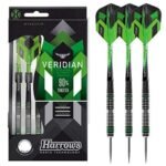 Harrows Unisex Adult Veridian Steel Tip 90% Tungsten Darts - Black, 21 gm - Image 2