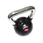 Ta Sport, Black Rubber Kettlebell With Chrome Hand, Gl1207Ata (4 Kg to 32 Kg, Sold as Piece) - Image 3