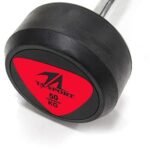 10 Kg - Ta Sport, Rubber Coated Curl Barbell, LS2033, Red