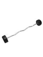 10 Kg - Ta Sport, Rubber Coated Curl Barbell, LS2033, Red - Image 10