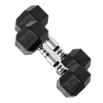 DS HEX Rubber Dumbbells (Pair) | 2.5 Kg to 20 Kg - Image 8