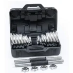 TA Sport Adjustable Chrome Barbell Dumbbell Set | 30 Kg - Image 3