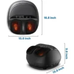 Renpho Foot Massager Machine with Heat, Shiatsu Deep Kneading Therapy With Remote Control, Black - Image 6