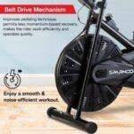 Sparnod Fitness, Upright Air Bike Exercise Cycle for Home Gym, SAB-04_R - Image 6