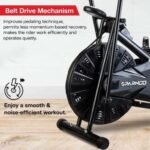 Sparnod Fitness, Upright Air Bike Exercise Cycle for Home Gym, SAB-05_R - Image 6