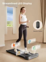 Gray - Kingsmith Z1 WalkingPad Foldable Smart Treadmill – Compact Walking Machine - Image 19