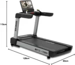 Sparnod Fitness, (6 HP AC Motor) 18.5 inch TFT Touch Screen Treadmill, STC-7000 - Image 2