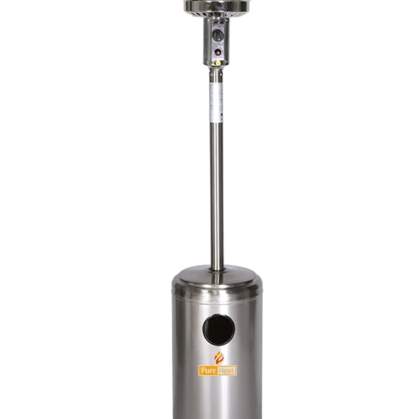 PureHeat Mushroom Style Gas Patio Heater In Stainless Steel