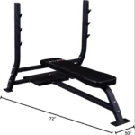Body Solid SOFB250 Flat Olympic Bench – Commercial Chest Press Station - Image 3