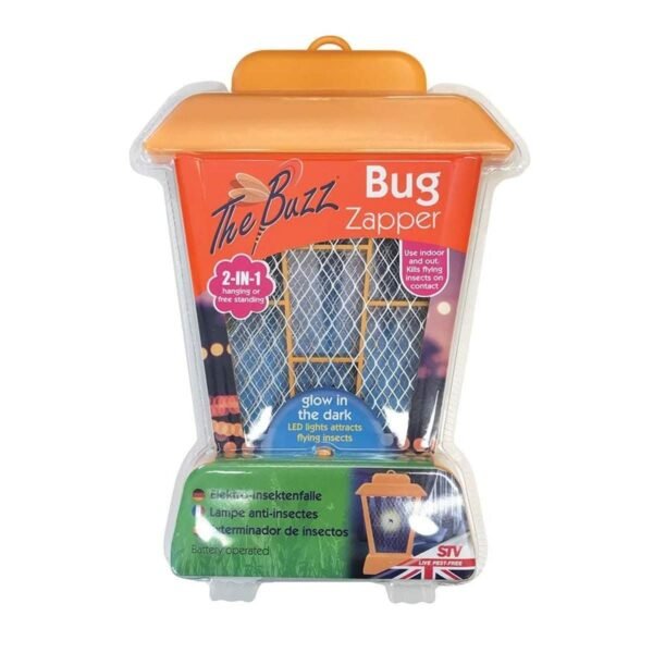 The Buzz Bug Zapper Lantern, Orange, 5.9x24x35 cm