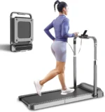 Silver - Kingsmith R2 Smart WalkingPad – Foldable 2-in-1 Walking & Running Treadmill