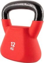 Ta Sport, Solid Coated Kettlebell 12 Kg, Red - Image 3