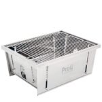 ProQ Flatdog Foldable Portable BBQ Grill, Stainless steel, S