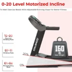 Sparnod Fitness 5 HP AC Motor Treadmill with 7 Inch LCD Display & Motor Incline, STC-5250 - Image 9