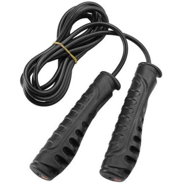 York, Weighted Vinyl Speed Skipping Rope, 60302, Black