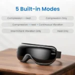 Renpho Eye Massager with Heat & Bluetooth Music, Rechargeable Eye Care Machine with 5 Modes, Black - Image 7