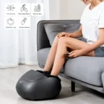 Renpho Foot Massager Machine with Heat, Shiatsu Deep Kneading Therapy With Remote Control, Black - Image 8