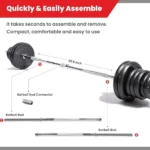 Sparnod Fitness Dumbbell Set With Case, SD-50 - Image 2