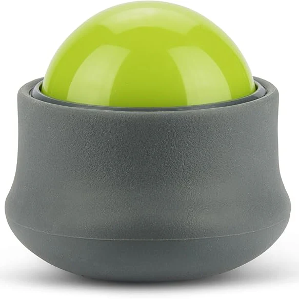 61jlooSyzlL._AC_SX679_1250x.webp TriggerPoint Performance Handheld Massage Roller Ball, Green/Grey - Image 1