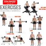 Sparnod Fitness Dumbbell Set With Case, SD-30 - Image 7