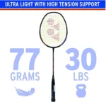 Yonex Nanoray 18i Graphite Badminton Racket, Strung - Image 6
