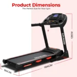 Sparnod Fitness 5 HP AC Motor Treadmill with 7 Inch LCD Display & Motor Incline, STC-5250 - Image 5
