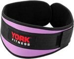 York, Fitness Nylon Workout Belt, 60212, Black/Purple - Image 3