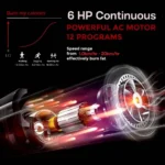 Sparnod Fitness, (6 HP AC Motor) Automatic Motorized Walking and Running Commercial Treadmill, STC-5850 - Image 8