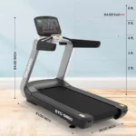 Sparnod Fitness, (6 HP AC Motor) Automatic Motorized Walking and Running Commercial Treadmill, STC-5850 - Image 3