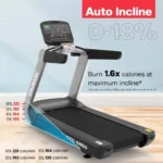 Sparnod Fitness, (6 HP AC Motor) Automatic Motorized Walking and Running Commercial Treadmill, STC-5850 - Image 5