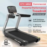Sparnod Fitness, (6 HP AC Motor) Automatic Motorized Walking and Running Commercial Treadmill, STC-5850 - Image 7