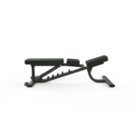 SHUA, Adjustable bench SH-G6857-T18, Black Silver & Flash silver, black ash - Image 2