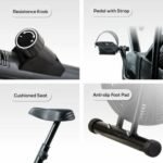 Sparnod Fitness, Upright Air Bike Exercise Cycle for Home Gym, SAB-04_R - Image 7