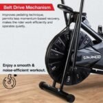 Sparnod Fitness, Upright Air Bike Exercise Cycle for Home Gym, SAB-06_R - Image 7