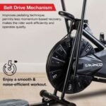 Sparnod Fitness, Upright Air Bike Exercise Cycle for Home Gym, SAB-05_M - Image 7