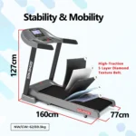 Sparnod Fitness, AC Motorised Treadmill, STC-4350 - Image 8