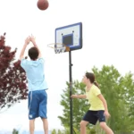 Lifetime 44" Backboard", Height Adjustable Portable Basketball System - Image 7