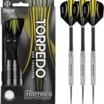 Harrows, Torpedo Tungsten Steeltip Dart 21 Grams, Black/Yellow