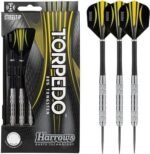 Harrows, Torpedo Tungsten Steeltip Dart 21 Grams, Black/Yellow