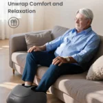 Renpho Foot Massager Machine with Heat, Shiatsu Deep Kneading Therapy With Remote Control, Black - Image 9