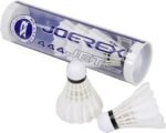 Joerex, White Shuttlecocks, 6 Pcs Duck Feather Badminton Balls - Image 3