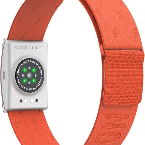 Orange - COROS Heart Rate Monitor, Comfort, Easy to wear, Auto-wear Detection, Advanced Sensor, Precise Data, Bluetooth, 38 Hours Battery Life (Copy)