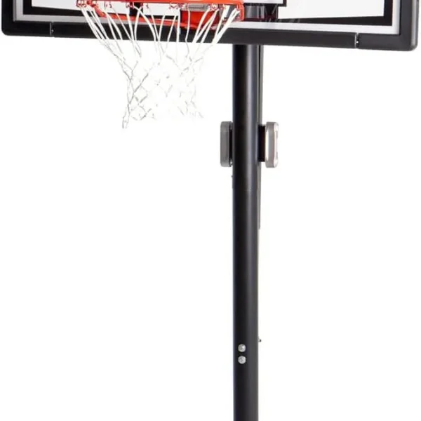 Lifetime, 90061 Portable Basketball System, 52 Inch Shatterproof Backboard,Black