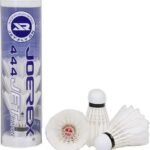 Joerex, White Shuttlecocks, 6 Pcs Duck Feather Badminton Balls